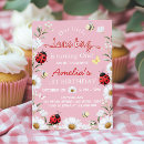 Search for ladybug birthday invitations Love bug