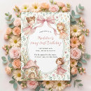 Search for girl 1st birthday invitations Fairy garden