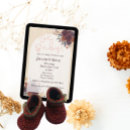Search for burgundy floral baby shower invitations Orange