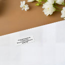Search for black background return address labels Classic