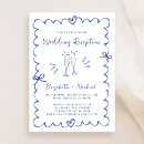 Search for french blue wedding invitations Hand drawn
