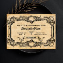 Search for goth graduation invitations Vintage