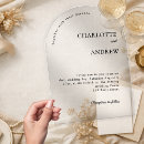 Search for clear wedding invitations Elegant