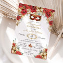 Search for red and gold quinceanera invitations For kids