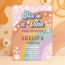 Search for six birthday invitations Rainbow