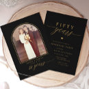 Search for gold and black 50th anniversary invitations Script