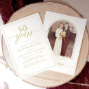Search for gold 50th wedding anniversary invitations Modern