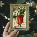 Search for old vintage christmas cards Santa claus