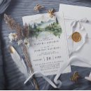 Search for mountain lake wedding invitations Elegant