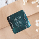 Search for teal and silver wedding stickers Modern