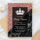 Search for black princess baby shower invitations Modern