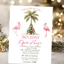 Search for flamingo christmas invitations Pink flamingos