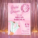 Search for disco bridal shower invitations Groovy