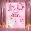 Search for disco ball baby pregnancy invitations Pink