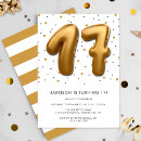Search for seventeen birthday invitations Simple