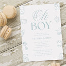 Search for classic baby boy shower invitations Hand drawn