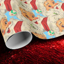 Search for old fashioned santa wrapping paper Vintage