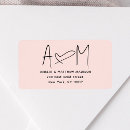 Search for couple return address labels Minimalist