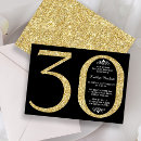 Search for glitter 30th birthday invitations Typography