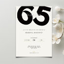 Search for elegant 65th birthday invitations Stylish