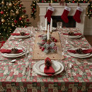 Search for country christmas tablecloths Red and green