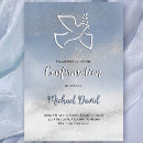 Search for blue confirmation invitations Watercolor