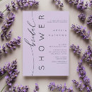Search for purple bridal shower invitations Spring summer fall winter