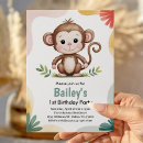 Search for monkey birthday invitations Cute animals