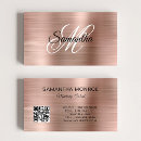 Search for rose gold foil business cards Glam