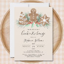 Search for gingerbread man christmas invitations Cookie exchange