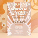 Search for seven birthday invitations Rainbow