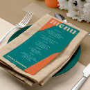 Search for retro wedding menus Bold typography