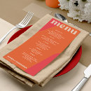 Search for retro wedding menus Bold typography