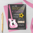 Search for rockstar birthday invitations Music birthday party