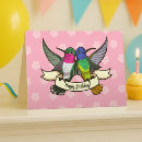 Search for feathered birds cards Hummingbird