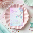 Search for mermaids birthday invitations Under the sea