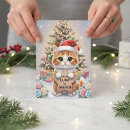 Search for funny cat christmas cards Cute kitten