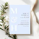 Search for pastel blue wedding invitations Typography