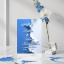 Search for blue texture invitations Minimal