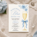 Search for something blue bridal shower invitations For her