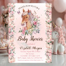 Search for pony baby shower invitations Watercolor
