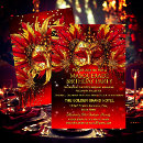 Search for red gold masquerade party invitations Mardi gras
