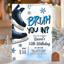 Search for blue ice skates invitations For kids