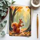 Search for forest animals postcards Leaves