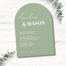 Search for sage green and white wedding invitations Elegant
