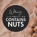 Search for warning contains nuts Allergy alert