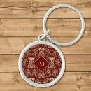 Search for floral damask key rings Girly