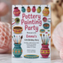 Search for pottery painting party invitations For kids