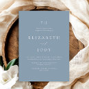 Search for minimalist dusty blue invitations Chic