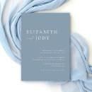 Search for minimalist dusty blue invitations Chic